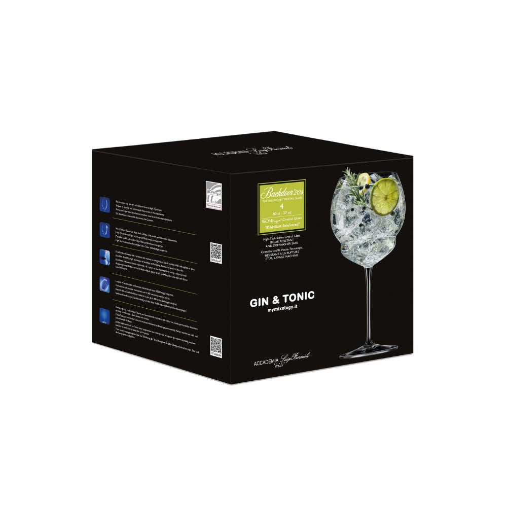 Backdoor 20's Gin & Tonic 800ml Set of 4