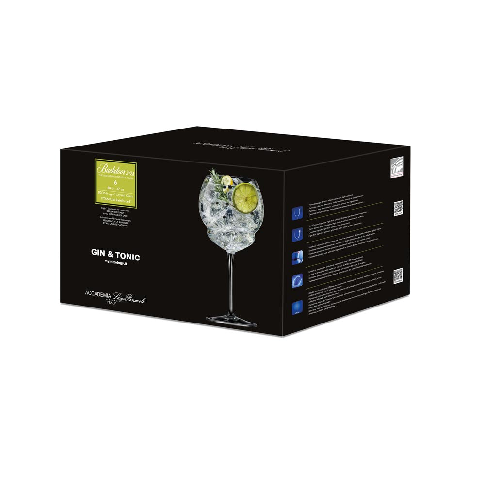 Backdoor 20's Gin & Tonic 800ml Set of 6