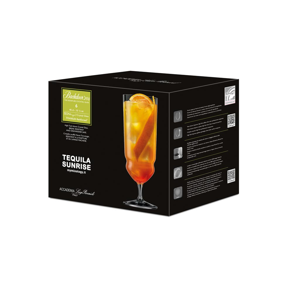 Backdoor 20's Tequila Sunrise 450ml Set of 6