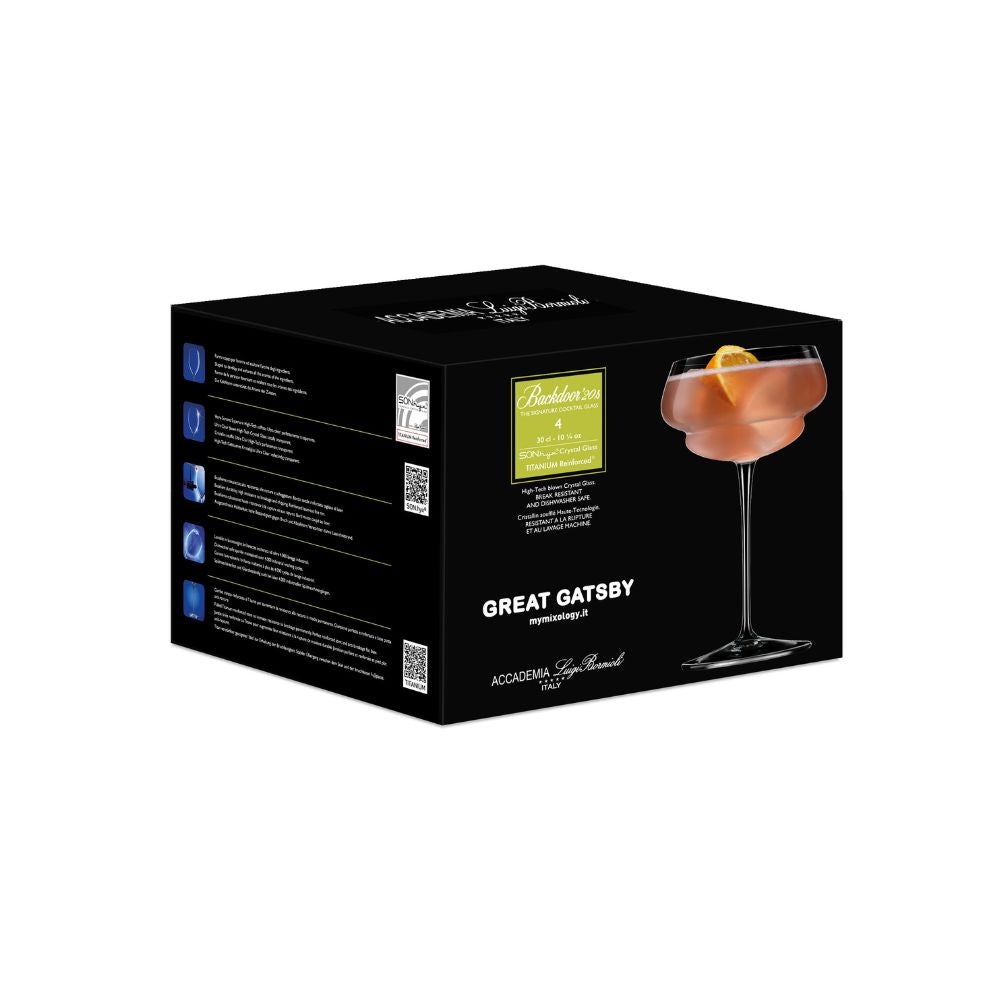 Backdoor 20's Great Gatsby 300ml Set of 4