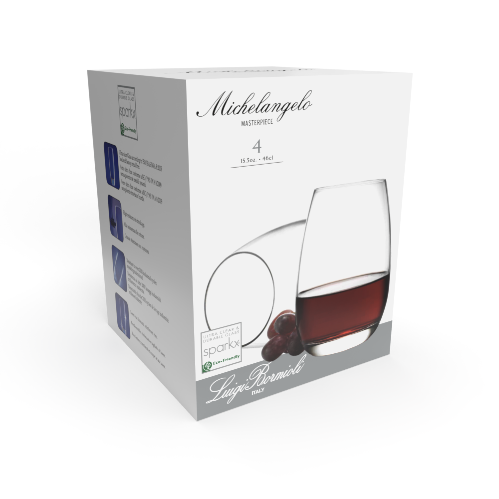 Michelangelo Masterpiece  Stemless 460ml Set of 4