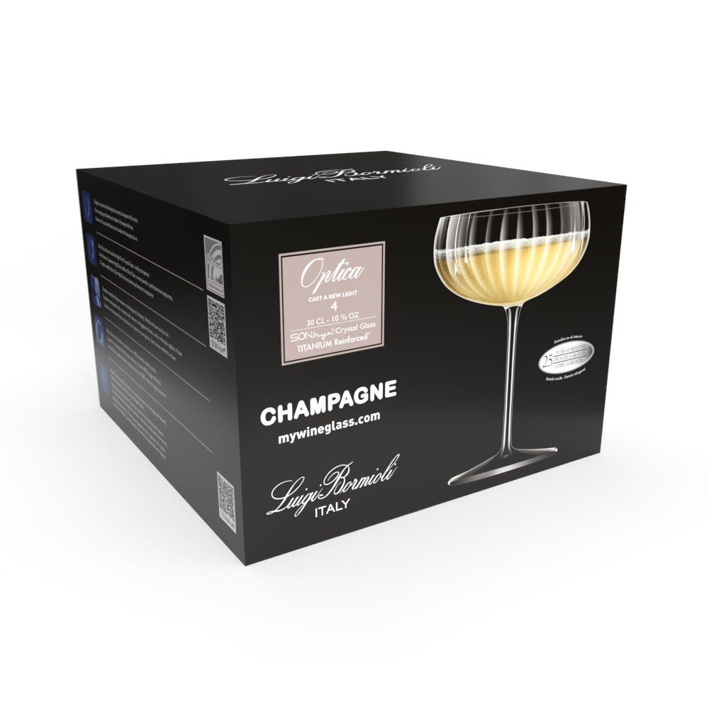 Optica Champagne Coupe 300ml 4 pack