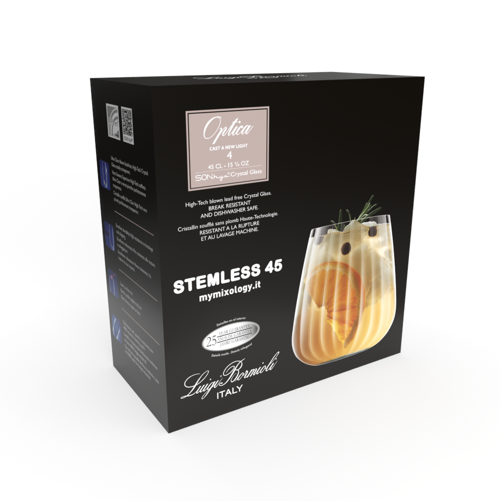 Optica Small Stemless 450ml 4 pack